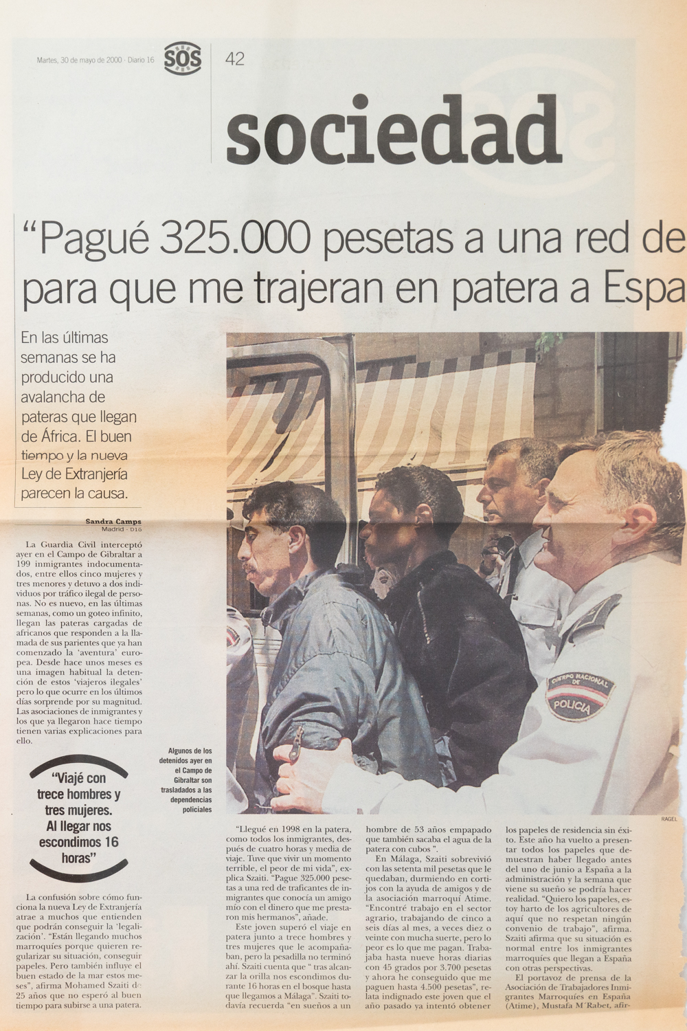 Artículo Social. Diario SOS. Mayo 2000. -1