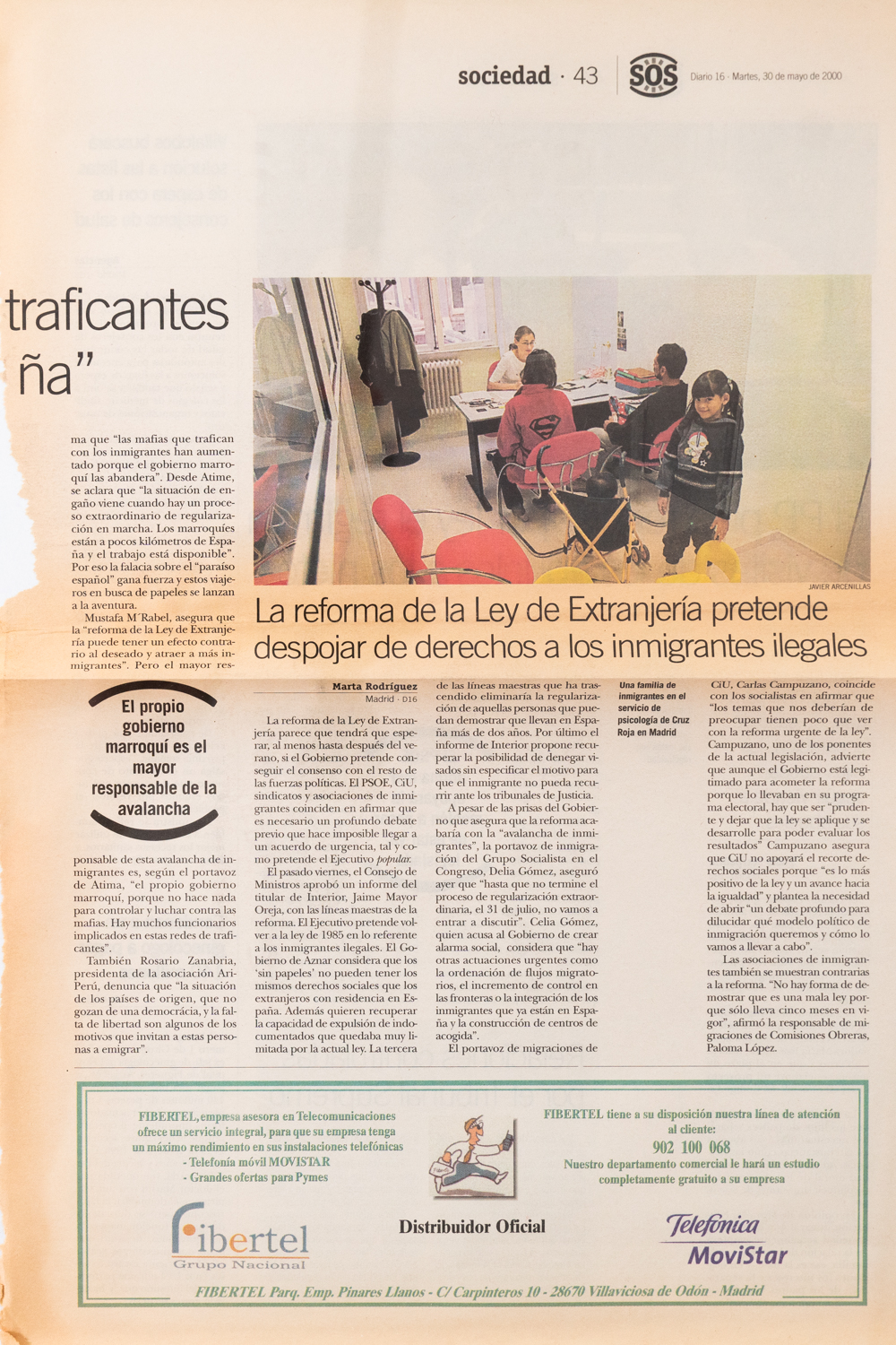 Artículo Social. Diario SOS. Mayo 2000. -2