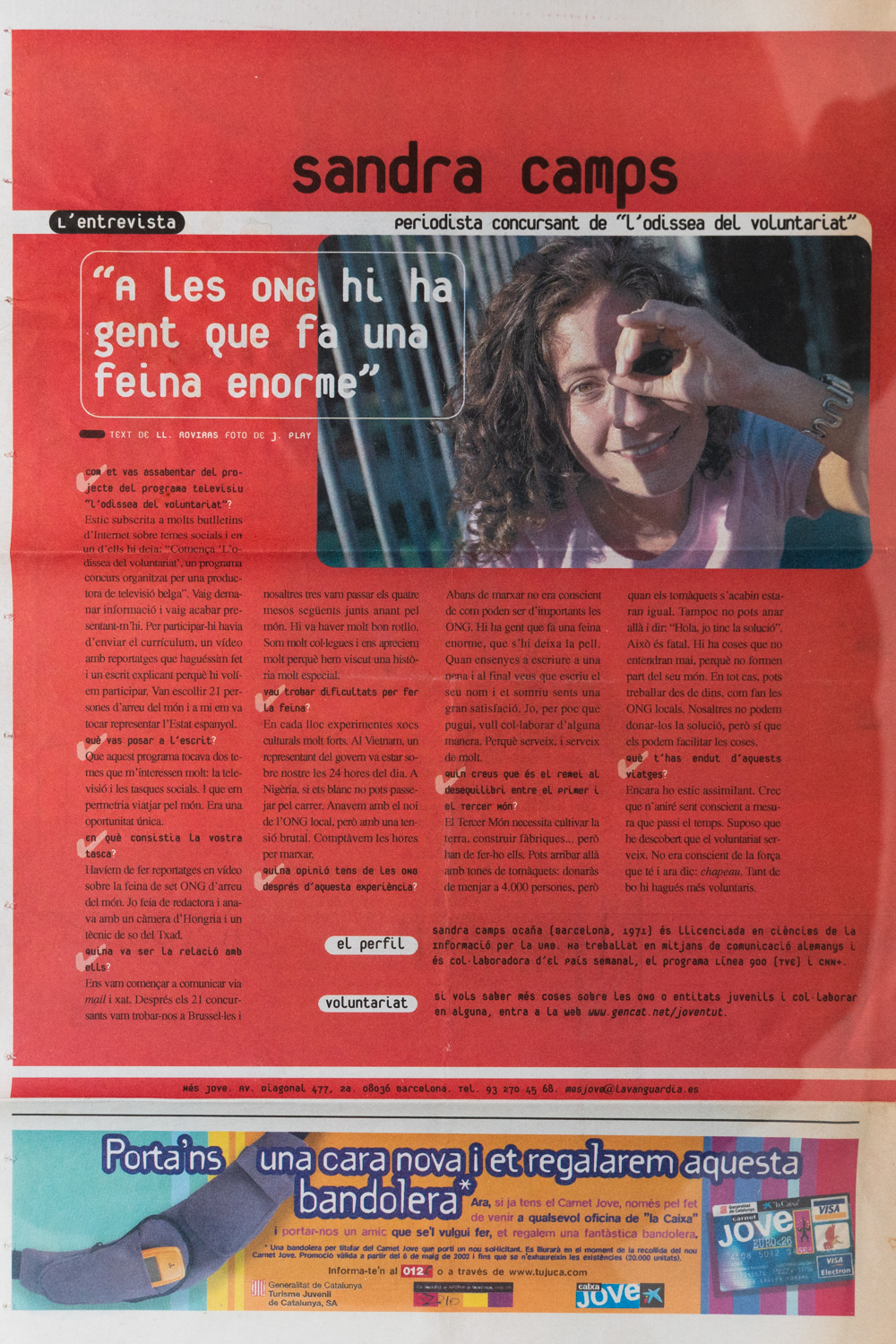 Entrevista La Vanguardia. Agosto 2002. -1